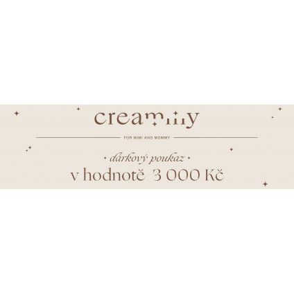Gift voucher worth 3000 CZK