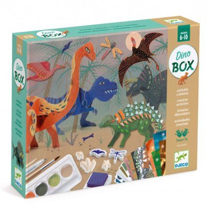 DJECO Luxusní výtvarný set Dinosauři