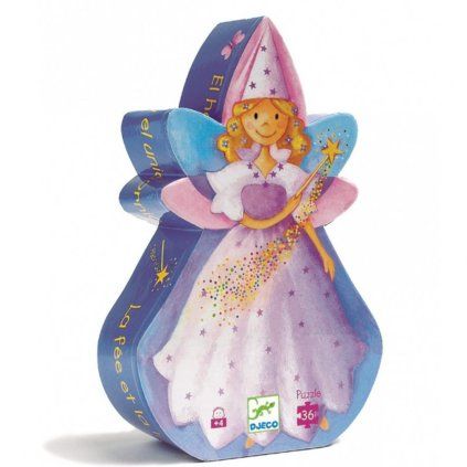 DJECO Puzzle Víla a jednorožec - 36 pcs
