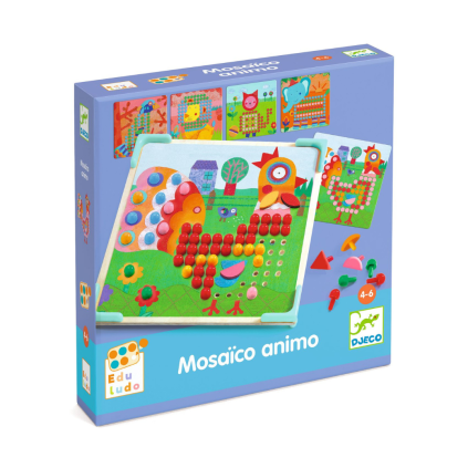 DJECO Výtvarný set Mozaiková zvířátka