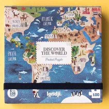LONDJI Kapesní puzzle Kolem světa - 100 pcs