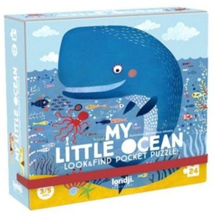 LONDJI Kapesní puzzle Modrá kamarádka - 24 pcs