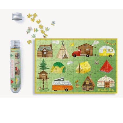 MOULIN ROTY Mini puzzle Kempování - 150 pcs