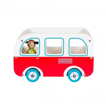 MOUIN ROTY La Grande Famille Dřevěný autobus s Juliem