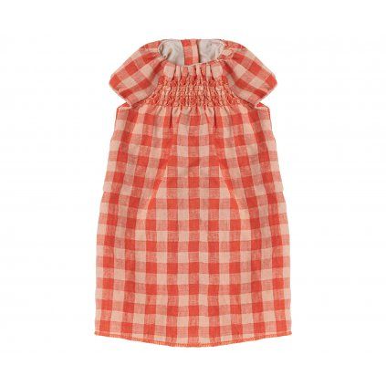 MAILEG Kostkované šaty pro králíčka - size 5