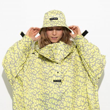 VIVI MARI Klobouk do deště Leo splashes Yellow/grey