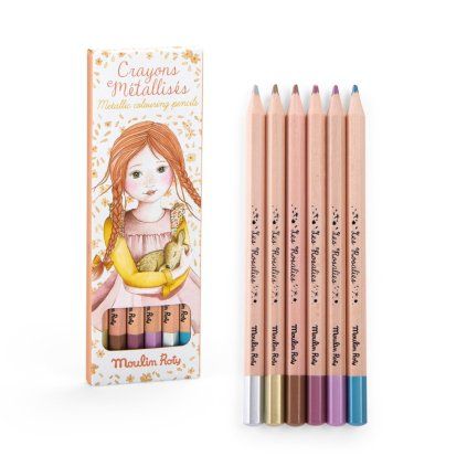 MOULIN ROTY Metalické pastelky Les Rosalies