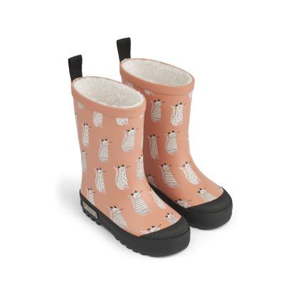 LIEWOOD Vysoké thermo holinky Mason - Cat / Tuscany rose