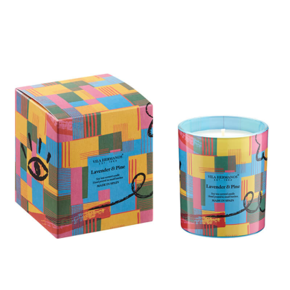 VILA HERMANOS Vonná svíčka - ´70s Lavender & Pine 200g