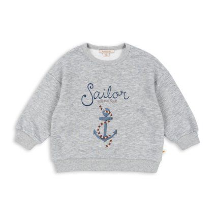KONGES SLOJD Mikina LOU - GREY MELANGE