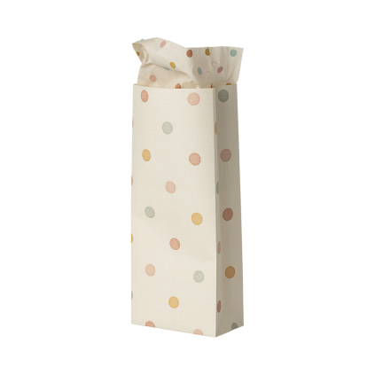 MAILEG Gift bag - Multi dots - mini
