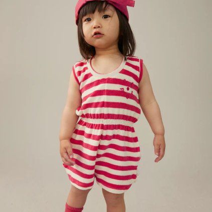 GRAY LABEL Overal POP Terry - Cherry - Cream