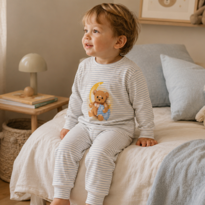 KONGES SLOJD Pyžamo GIO - STRIPE BLUIE