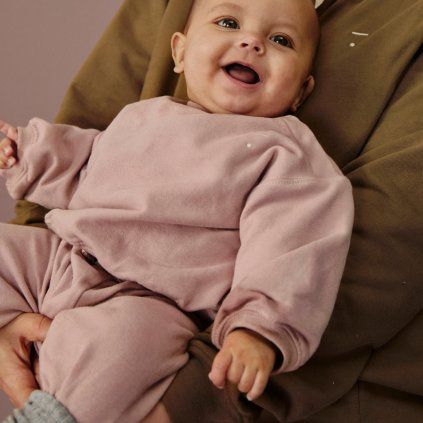 GRAY LABEL Mikina pro miminka GOTS - New Fit - Berry