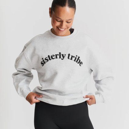 SISTERLY TRIBE Mikina - Grey Marl