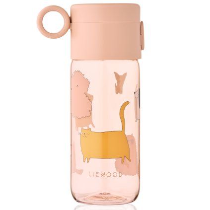 LIEWOOD Tritanová láhev Clemence 350 ml - Cats and Dogs / Sandy