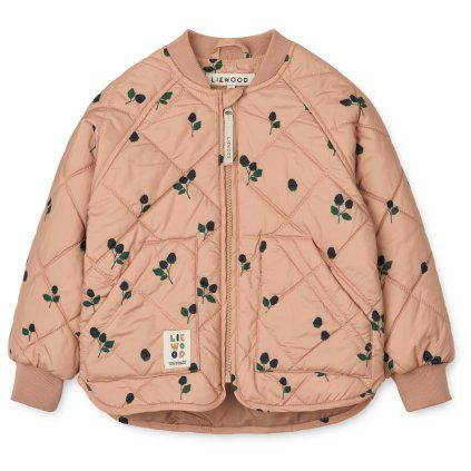 LIEWOOD Termo bunda Zella - Berry / Pale tuscany / Embroidery