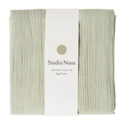 STUDIO NOOS Mušelínová plena Green 70 x 70