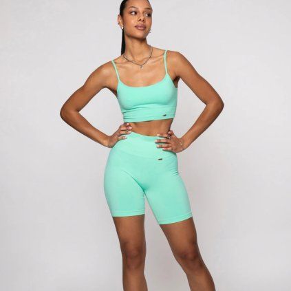 BELIEVE ATHLETICS Biker šortky Push - Up / Menta