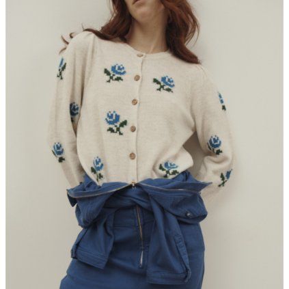 EMILE ET IDA Cardigan CALIZIA - ECRU