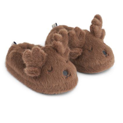 LIEWOOD Plyšové bačkůrky Aviaja - Pecan