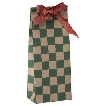 MAILEG Dárkový sáček MINI - Checker Green S25