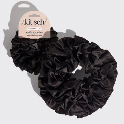 KITSCH Černá gumička s volánky