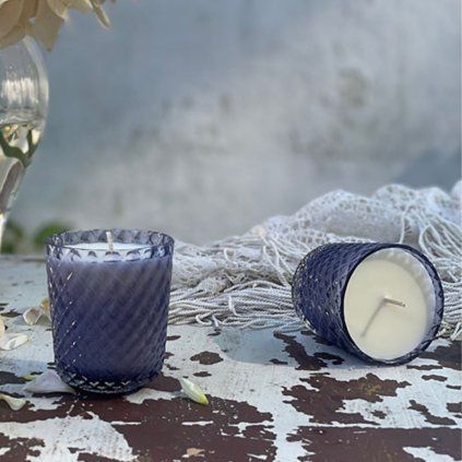 RADUA CRYSTAL Přírodní svíčka Mini Crystalka - modrý  křišťál - Ahoj Lásko