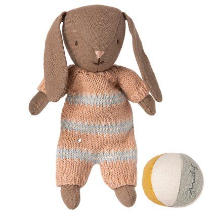 MAILEG Zajíček set Micro -Brown/Dusty rose S25