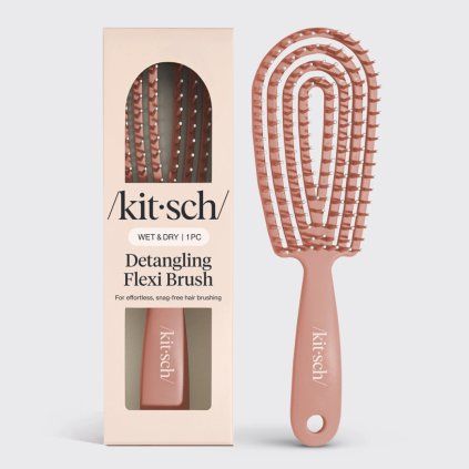 KITSCH Rozčesávací Flexi Kartáč – Terracotta
