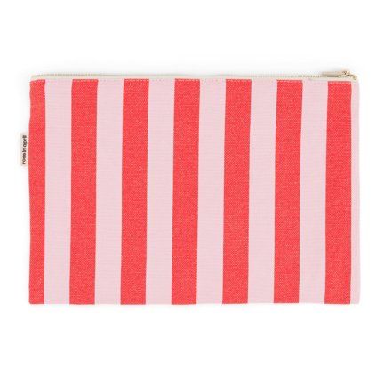 ROSE IN APRIL Pouzdro LILI - Stripes Tomato / Candy Pink