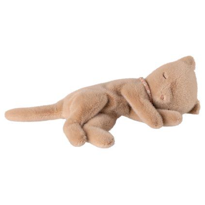 MAILEG Spící hebká kočička - small Cream peach S26
