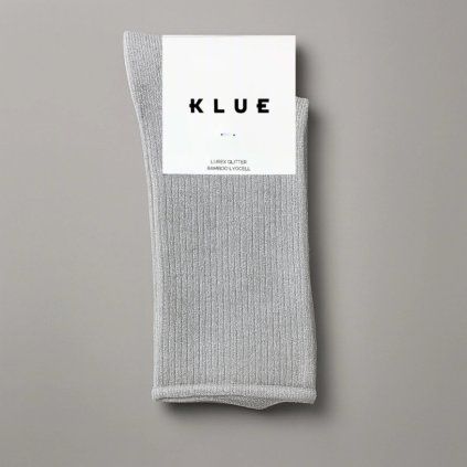 KLUE Třpytivé ponožky Lyocell Light Grey 36 - 40