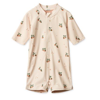 LIEWOOD Plavecký overal Max - Peach / Sea shell