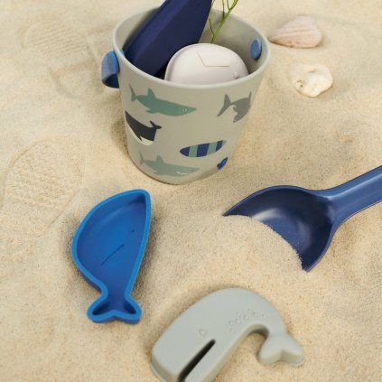 LIEWOOD Plážový set na písek Gilma - Shark / Dove blue