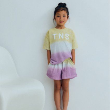 THE NEW SOCIETY Šortky Tie Dye - Pink Lavander