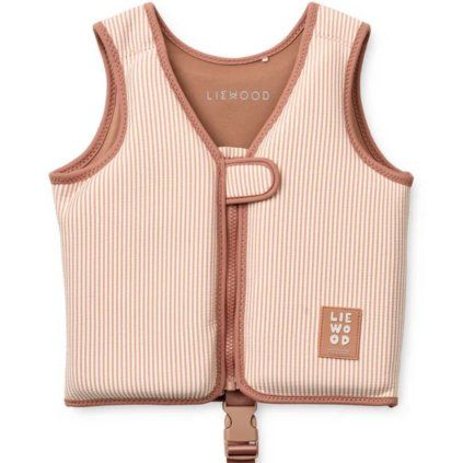 LIEWOOD Plovací vesta Dove - Y/D stripe Pale tuscany / Creme de la creme