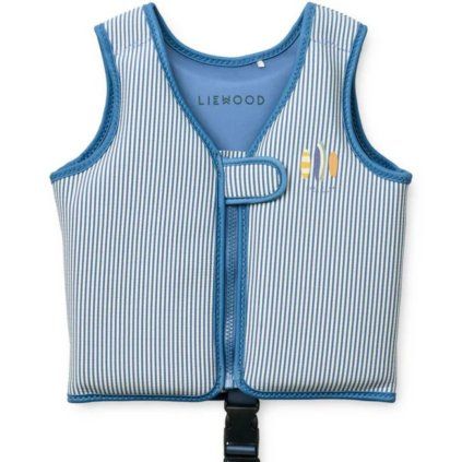 LIEWOOD Plovací vesta Dove - Y/D stripe Riverside / Creme de la creme