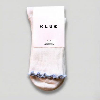 KLUE Ponožky s volánky Sky Blue 36-40
