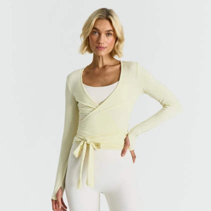 SISTERLY TRIBE Ballet Wrap Top - Lemonade