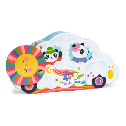 DJECO Puzzle Obláčkové auto - 16pcs