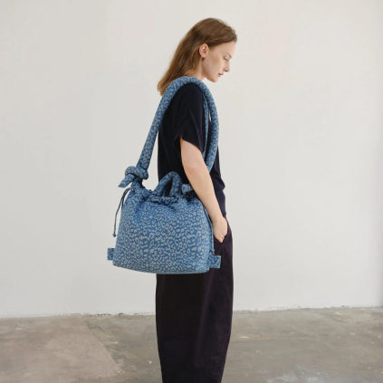 ÖLEND Ona Soft Bag - Leopard denim