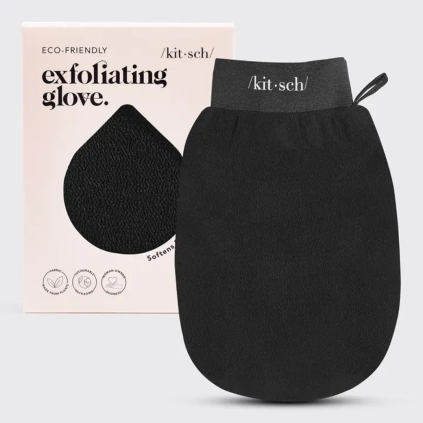 KITSCH Exfoliační rukavice - Black