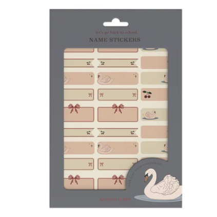 KONGES SLOJD Jmenovky 60 PCS - SWAN