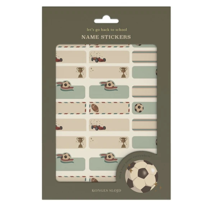 KONGES SLOJD Jmenovky 60 PCS - KICK IT