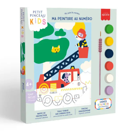 LA PETITE ÉPICERIE Malování podle čísel - Petit Pinceau Kids Wouf