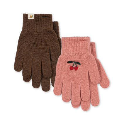 KONGES SLOJD Rukavice 2-pack FILLA - SORBET
