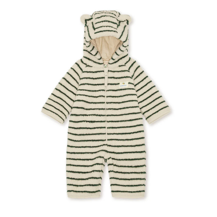 KONGES SLOJD Fleecový overal JODY TEDDY - ERBA STRIPE