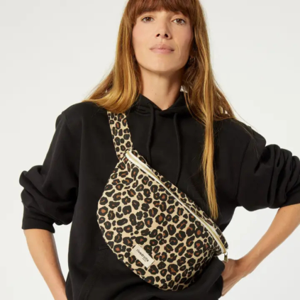 RIVEDROITE PARIS Ledvinka Custine XL -  Leopard beige sand