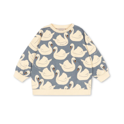 KONGES SLOJD Mikina LOUPY SWEAT SWAN (3)